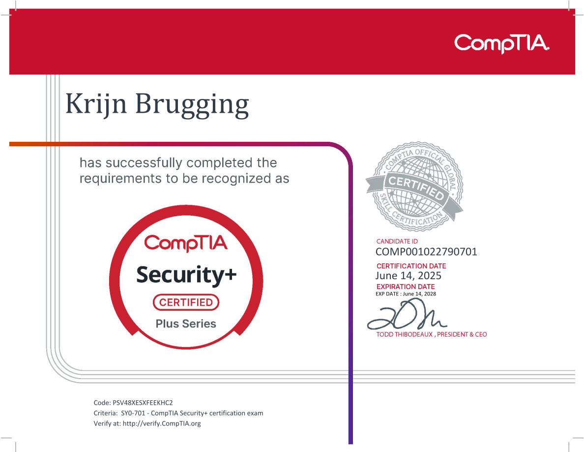 CompTIA Security+ certificaat
